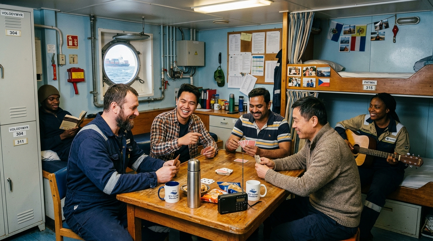 convivencia a bordo de un buque mercante