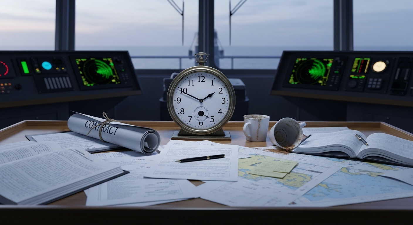 Puente de mando y papeleo